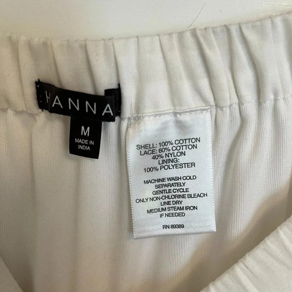 ANNA White Lace Skirt Medium - Picture 3 of 4